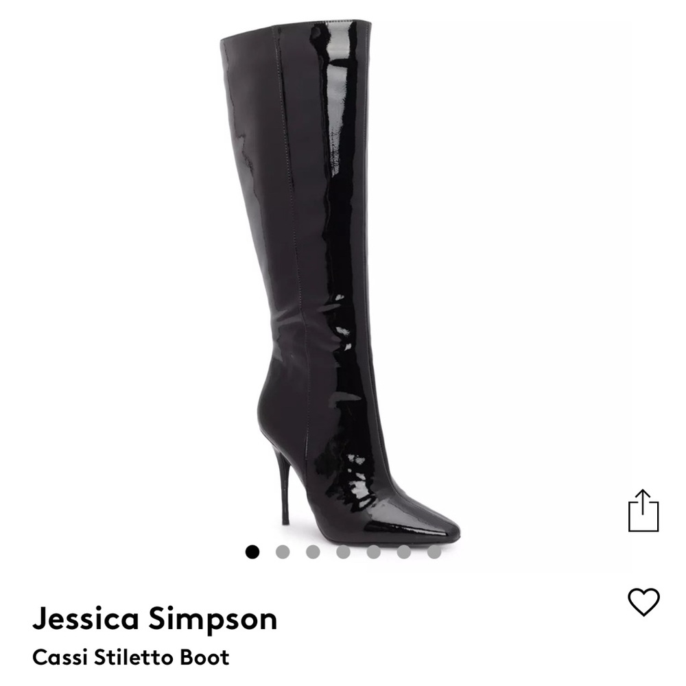 Jessica Simpson JP-Cassi Black Crinkled Patent